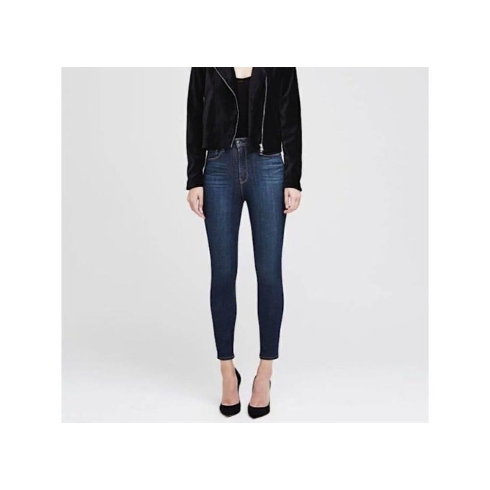 L'Agence Katrina skinny ultra high rise prime vintage blue jeans sz 26